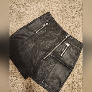 Leather Skirt Womens